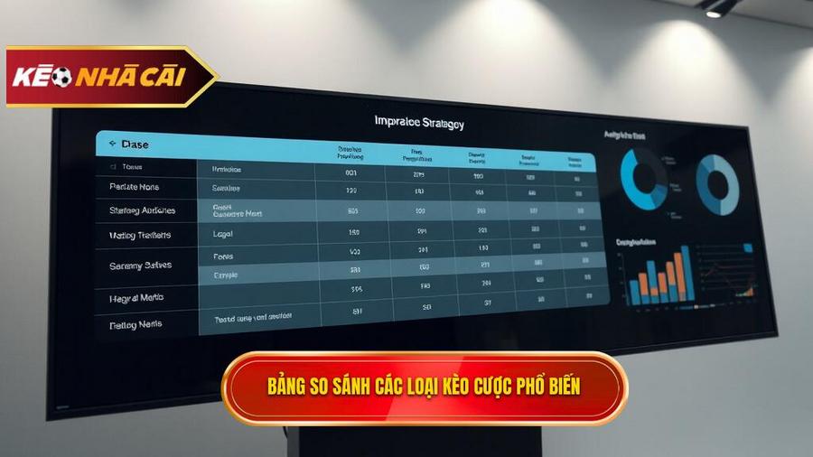 Bảng so sánh các loại kèo phổ biến và cách tiếp cận