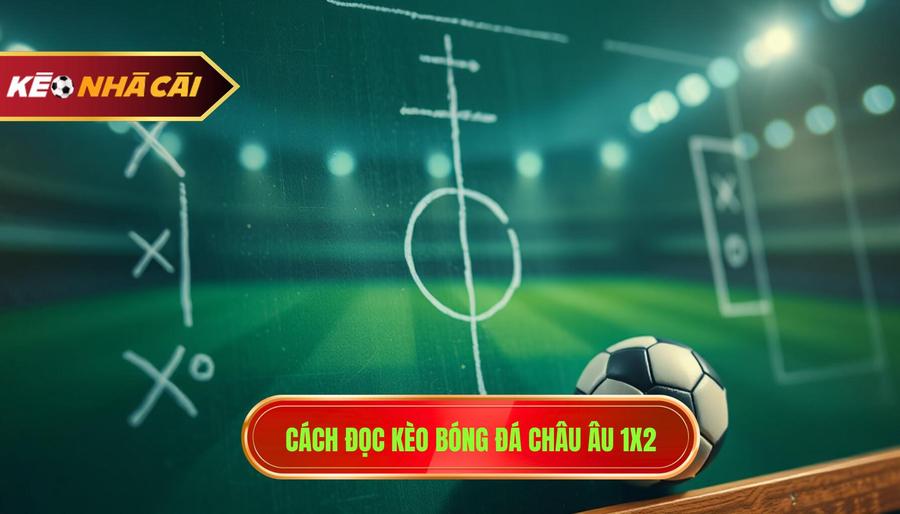 1. Cách đọc kèo bóng đá châu Âu 1x2